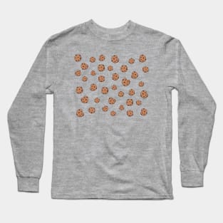 Chocolate cookie pattern Long Sleeve T-Shirt